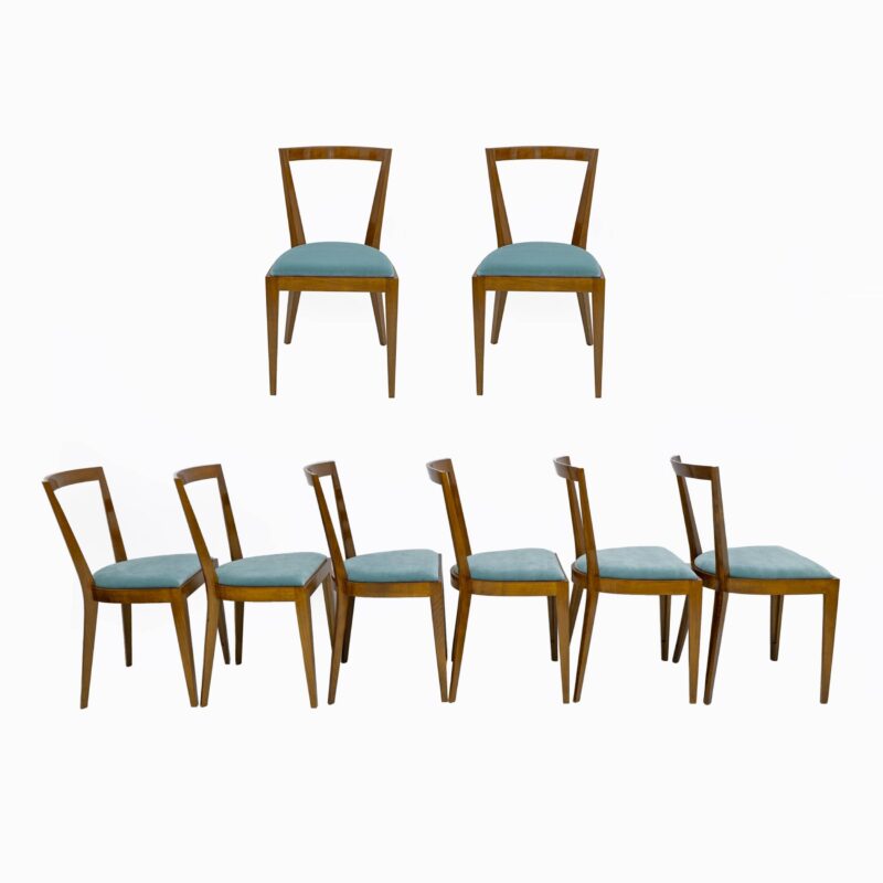 Eight Dining Chairs PONTI 940 by Gio Ponti for BBB Italia