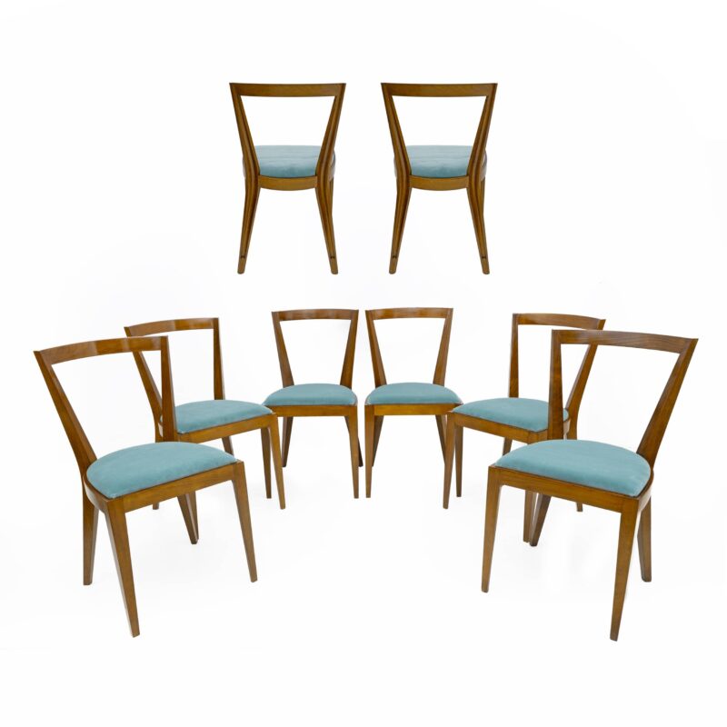 Eight Dining Chairs PONTI 940 by Gio Ponti for BBB Italia
