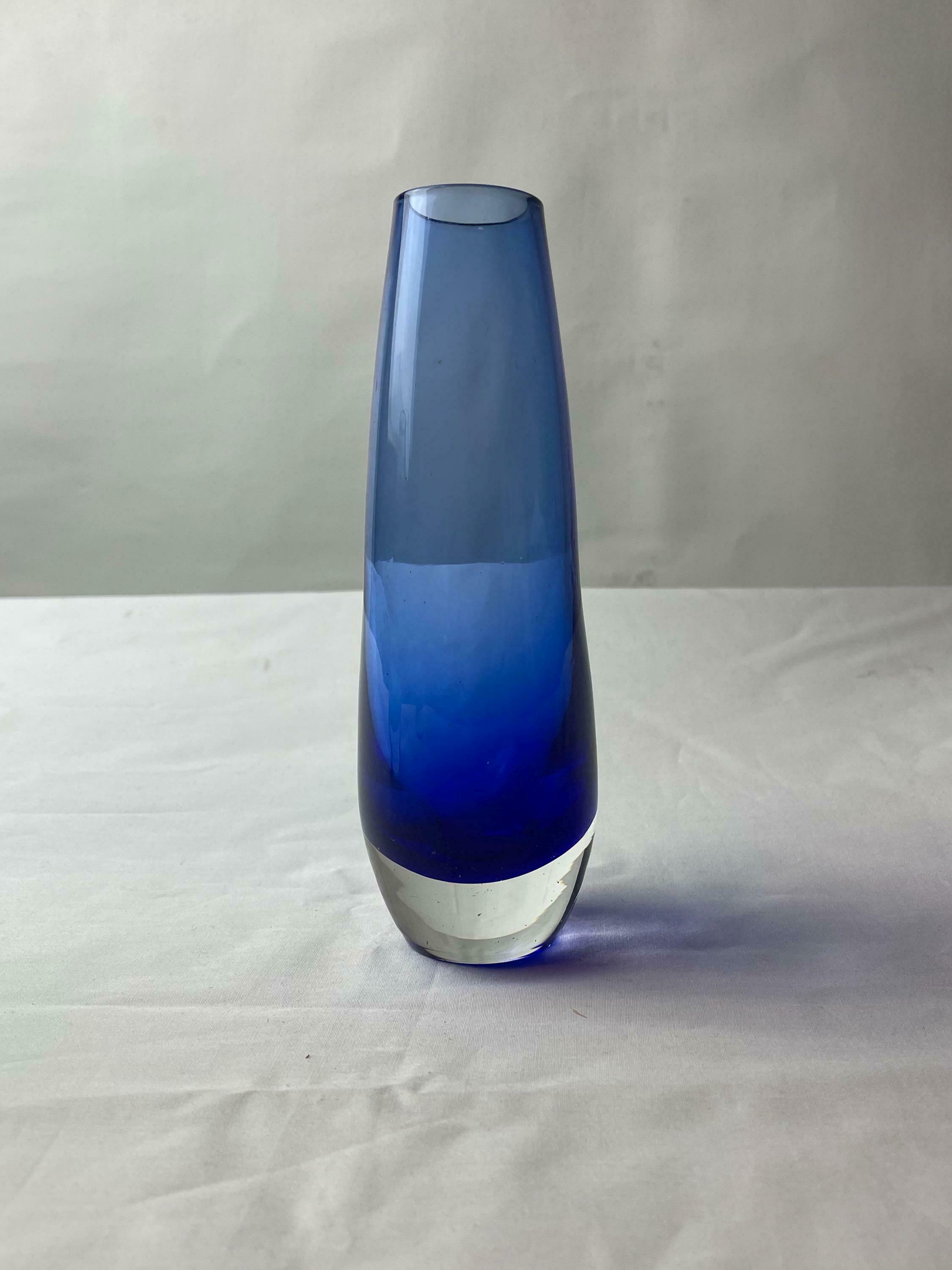 Swedish Glass Vases / Scandinavian / 60s / Mid Century Modern / Modernist / Collectible / Art Glass / Green / Blue / Red