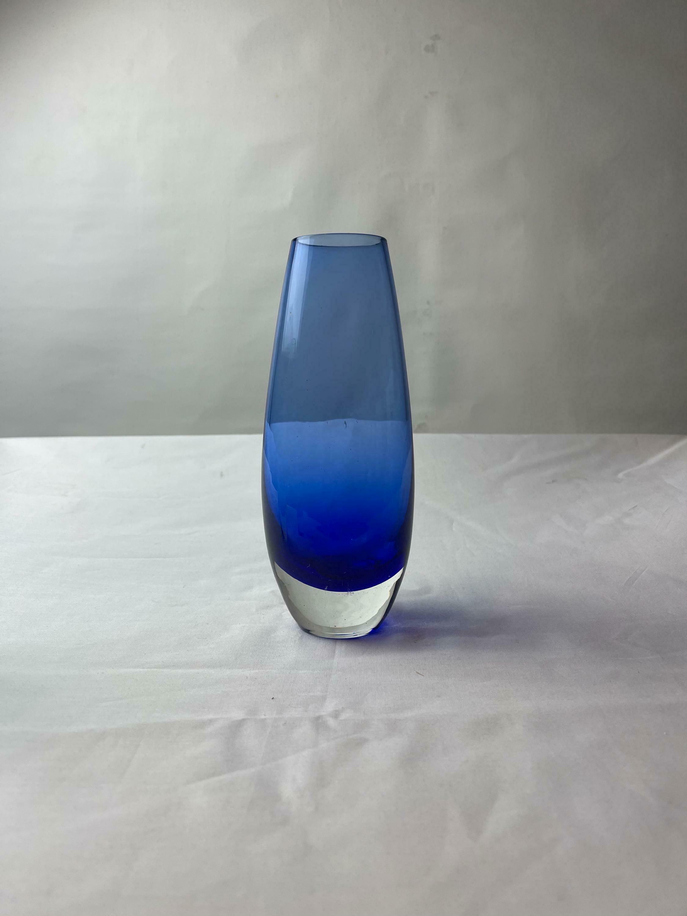 Swedish Glass Vases / Scandinavian / 60s / Mid Century Modern / Modernist / Collectible / Art Glass / Green / Blue / Red