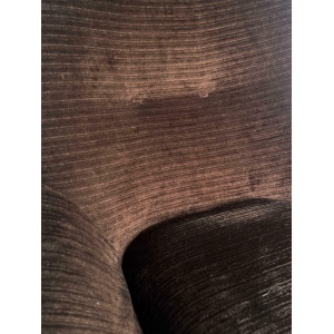 Swivel Chair From Greaves & Thomas, Mid Century Egg Chair, Vintage Chocolate Brown Velvet Egg Chair, Original Cover. Teak Legs