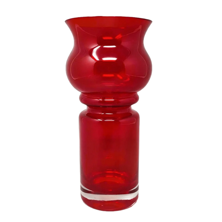 1970s Astonishing Tamara Aladin Vase Tulppaani (#1513) for Riihimaki/Riihimaen Lasi Oy