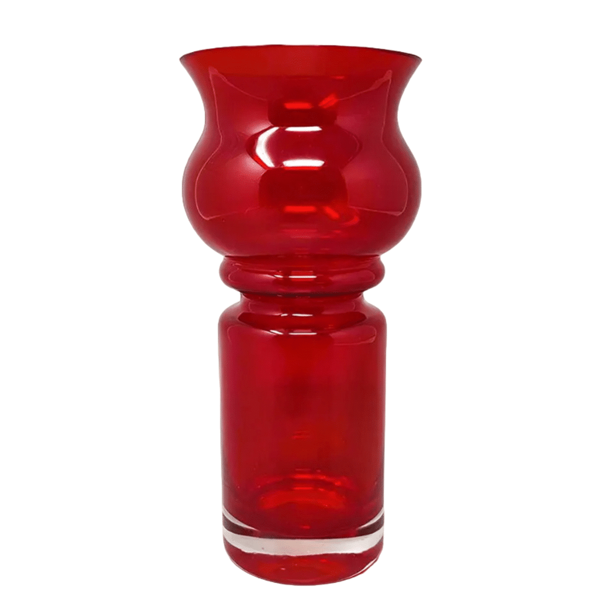 1970s Astonishing Tamara Aladin Vase Tulppaani (#1513) for Riihimaki/Riihimaen Lasi Oy