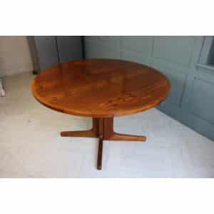 Midcentury Danish D Scan Teak Dining Table