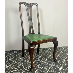 Antique Edwardian mahogany side chair, wooden furniture, bedroom chair