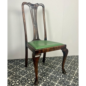Antique Edwardian mahogany side chair, wooden furniture, bedroom chair