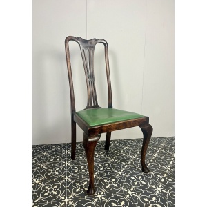 Antique Edwardian mahogany side chair, wooden furniture, bedroom chair
