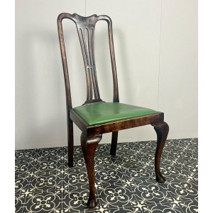 Antique Edwardian mahogany side chair, wooden furniture, bedroom chair