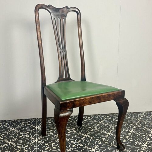 Antique Edwardian mahogany side chair, wooden furniture, bedroom chair