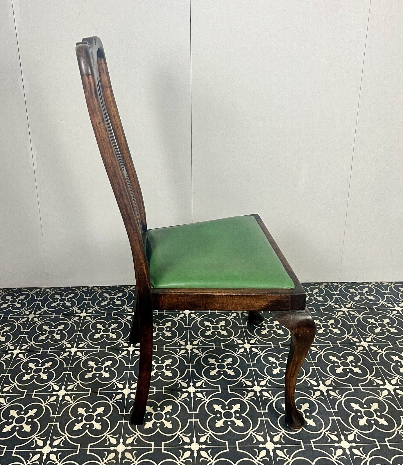 Antique Edwardian mahogany side chair, wooden furniture, bedroom chair