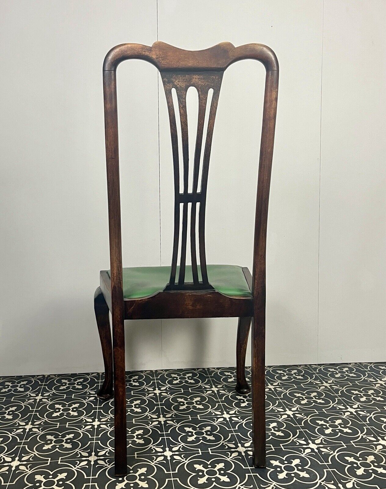 Antique Edwardian mahogany side chair, wooden furniture, bedroom chair