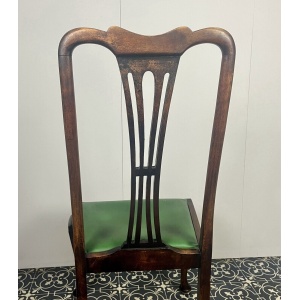 Antique Edwardian mahogany side chair, wooden furniture, bedroom chair