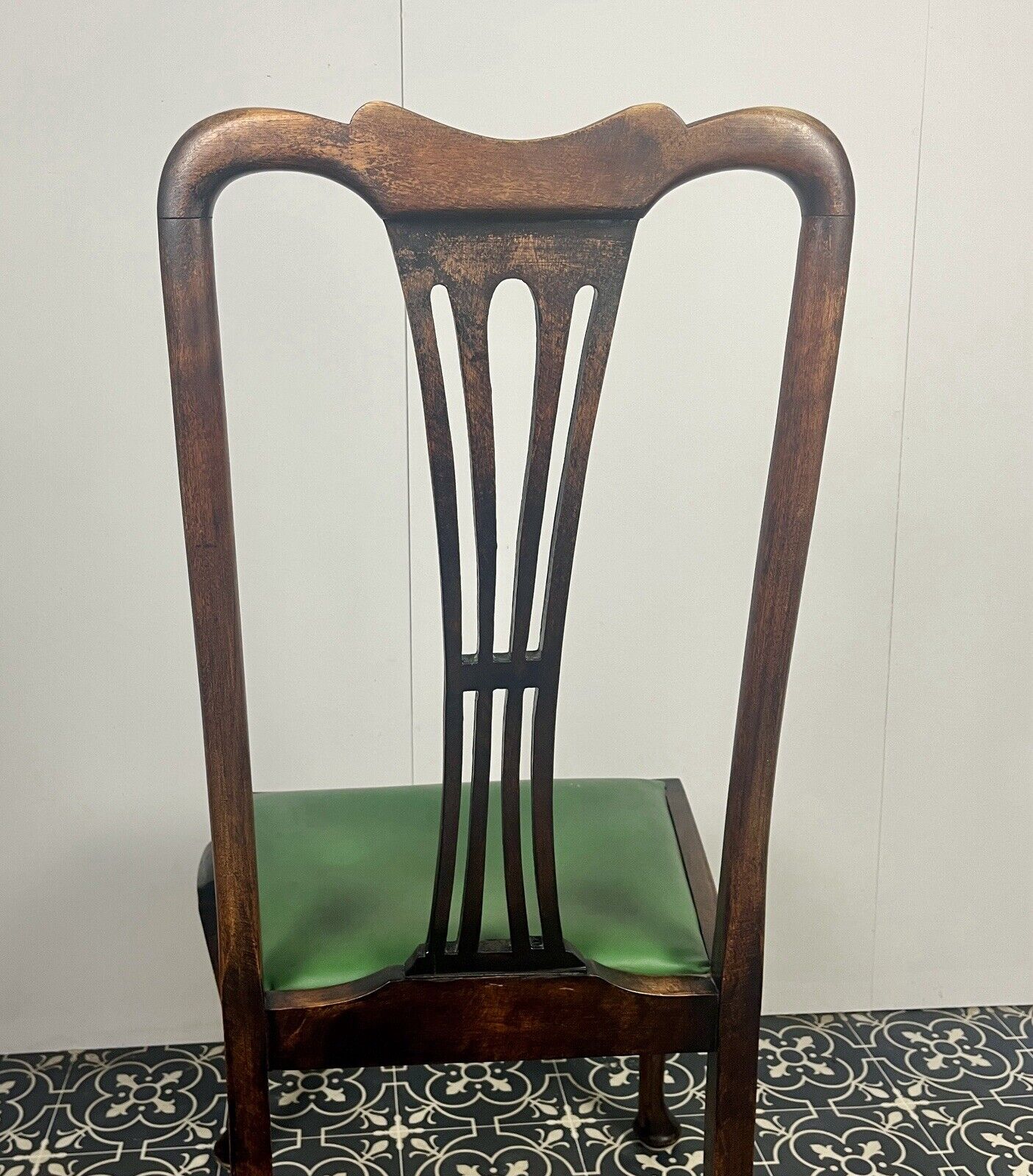 Antique Edwardian mahogany side chair, wooden furniture, bedroom chair