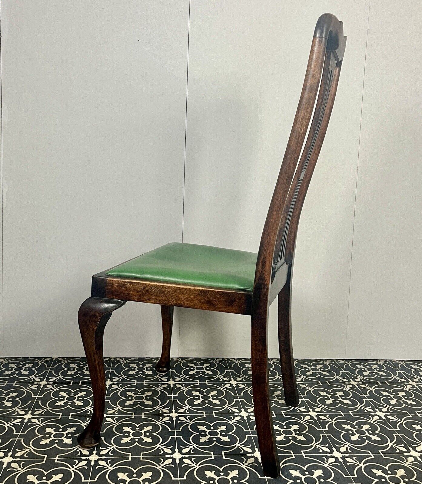 Antique Edwardian mahogany side chair, wooden furniture, bedroom chair
