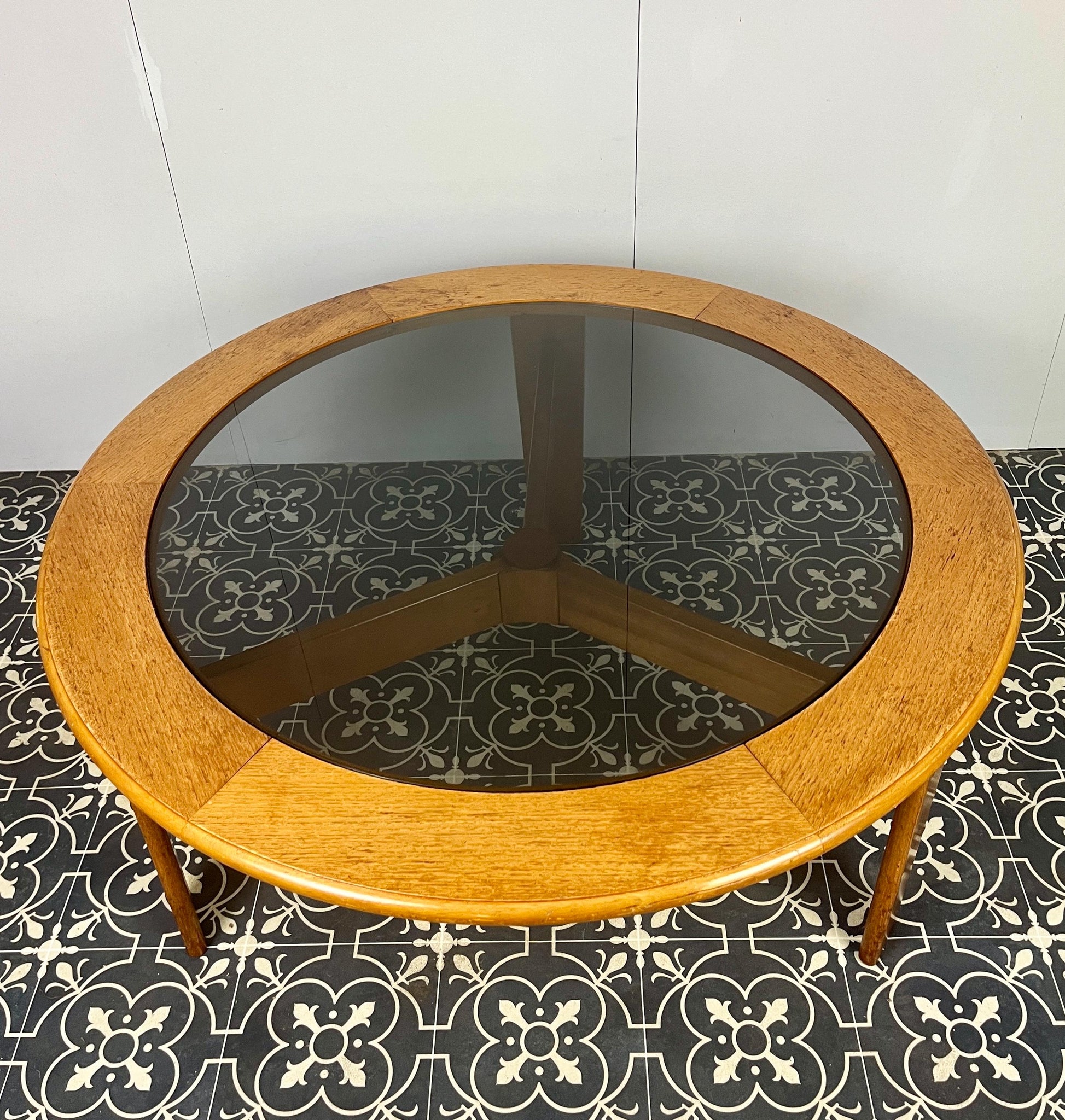 Bohemian Vintage Teak Coffee Table