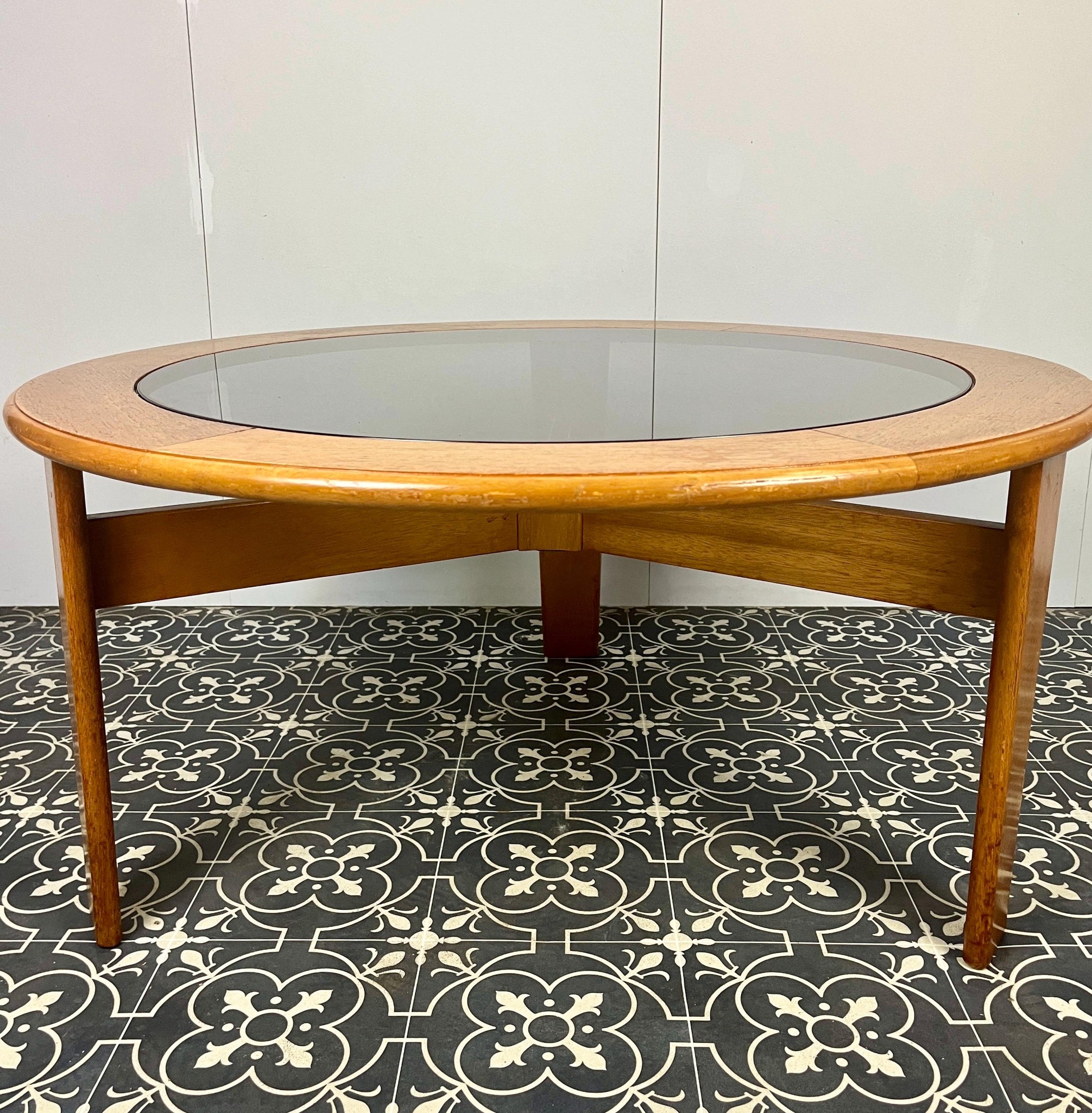 Bohemian Vintage Teak Coffee Table
