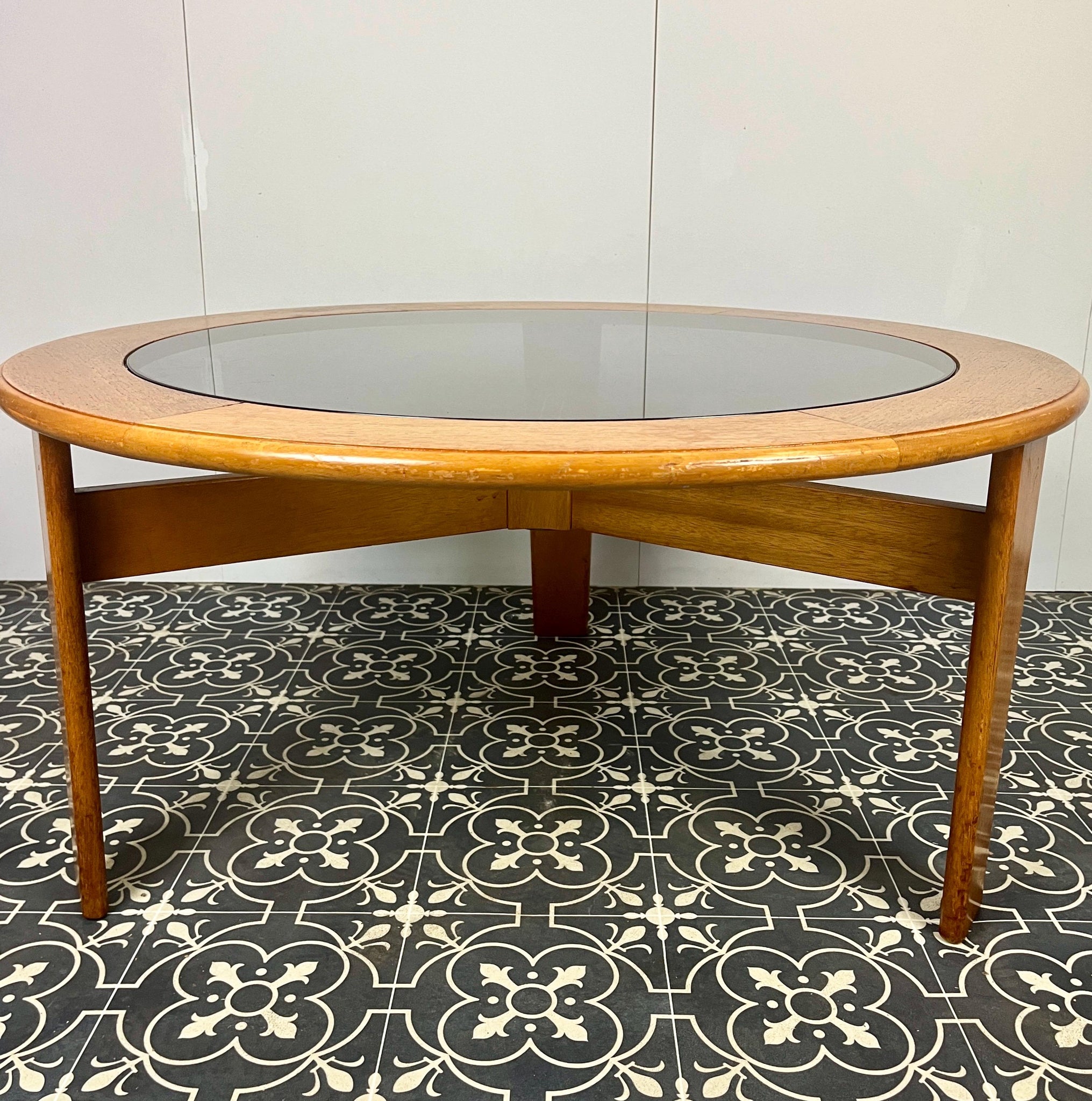 Bohemian Vintage Teak Coffee Table