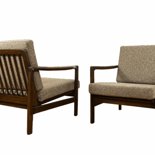 Pair of B-7522 armchairs by Zenon Bączyk, Poland, 1960’S