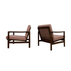 Pair of B-7522 armchairs By Zenon Bączyk, Poland, 1960’S