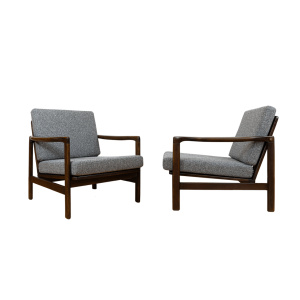 Pair of B-7522 armchairs by Zenon Bączyk, Poland, 1960’S