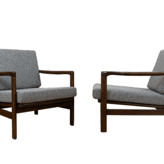 Pair of B-7522 armchairs by Zenon Bączyk, Poland, 1960’S