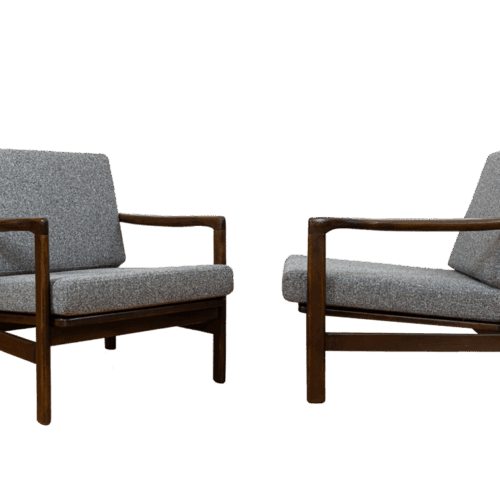 Pair of B-7522 armchairs by Zenon Bączyk, Poland, 1960’S