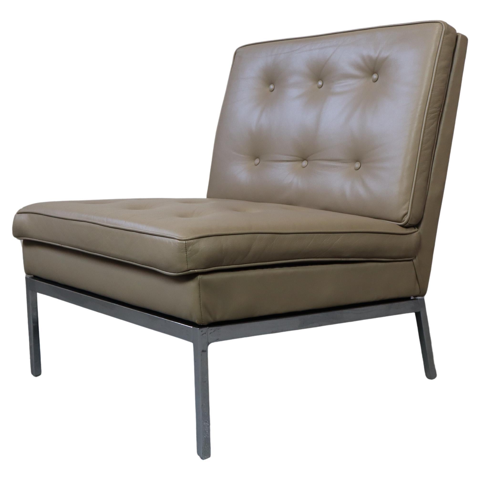 Chaise longue en cuir 65 de Florence Knoll pour Knoll International