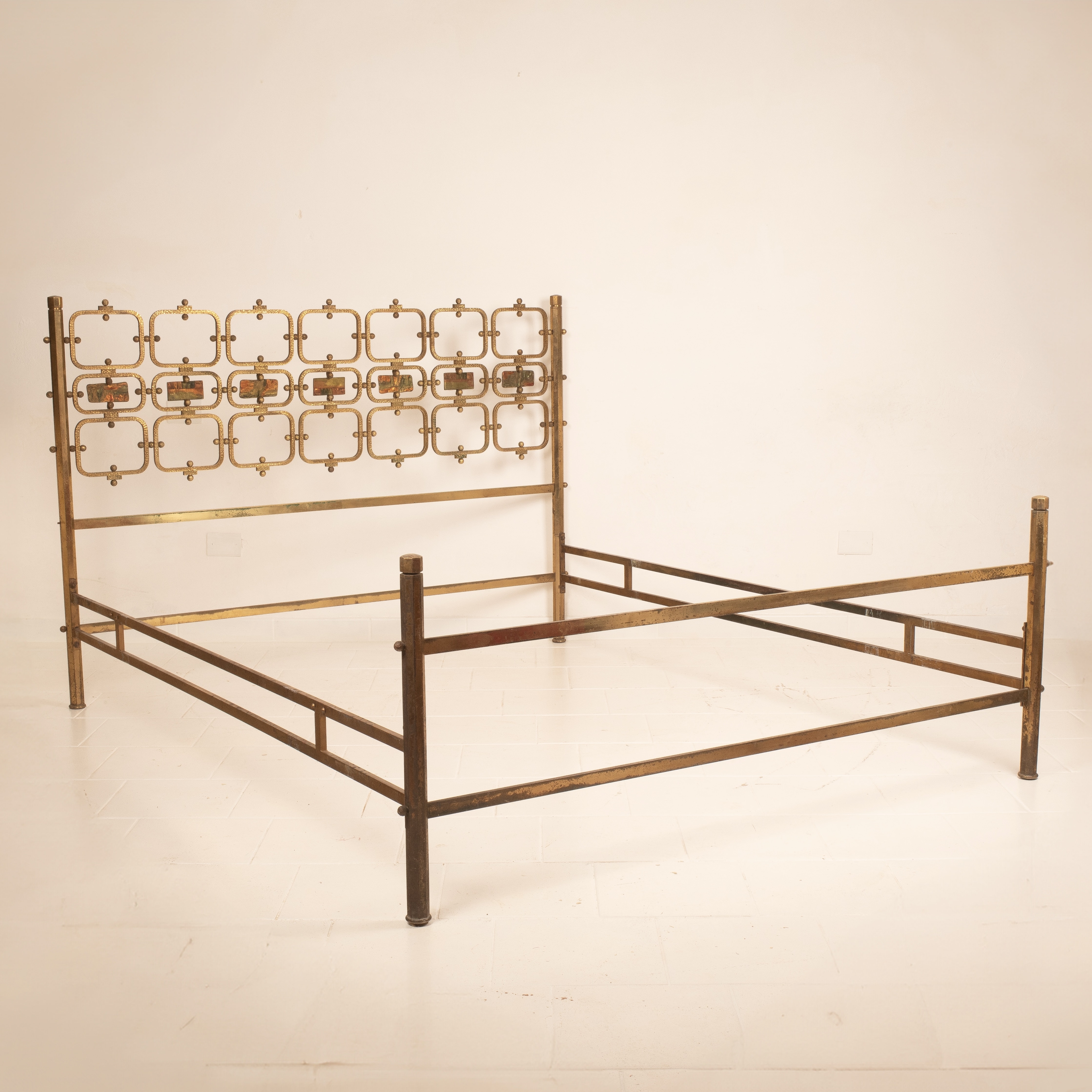 Bronze bed by Osvaldo Borsani for Atelier Borsani Varedo