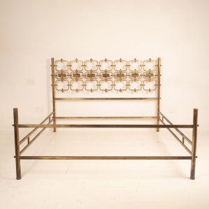 Bronze bed by Arnaldo Pomodoro for Borsani Varedo