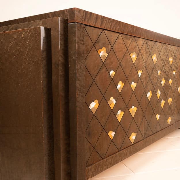 "Moonlight" sideboard by Luciano Frigerio for Frigerio di Desio