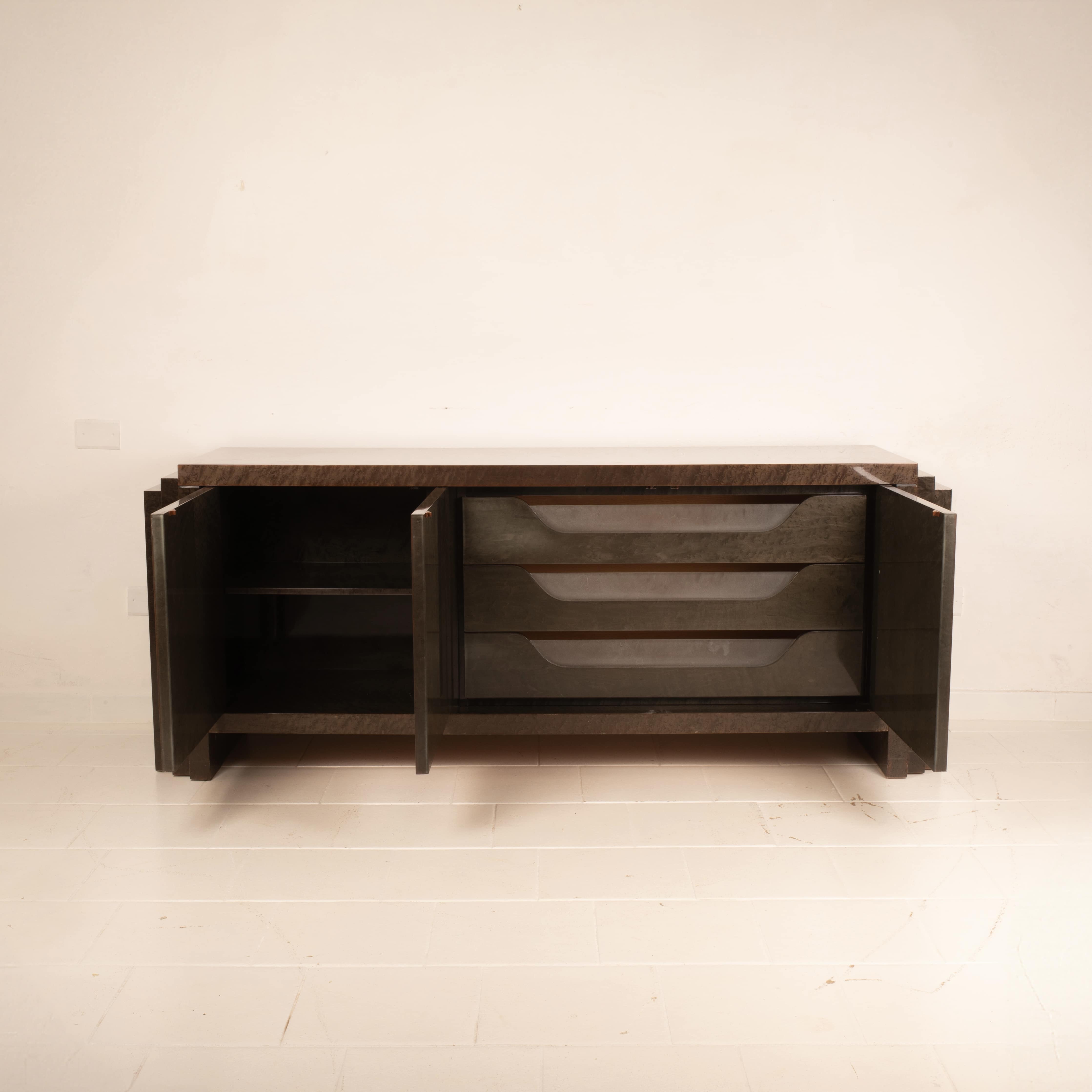 "Moonlight" sideboard by Luciano Frigerio for Frigerio di Desio