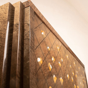 "Moonlight" sideboard by Luciano Frigerio for Frigerio di Desio