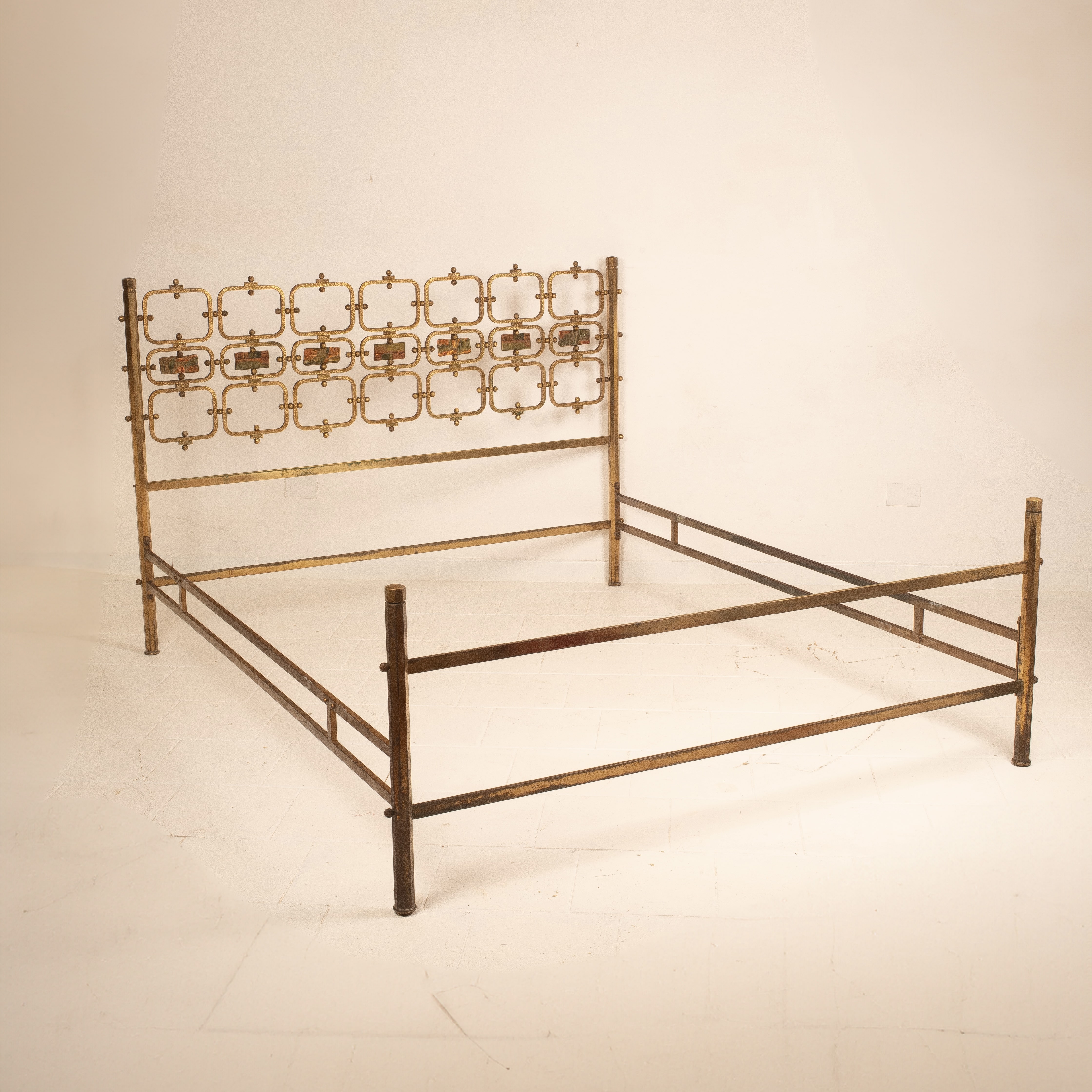 Bronze bed by Osvaldo Borsani for Atelier Borsani Varedo