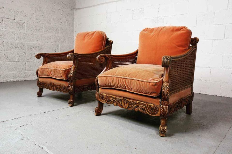 Pair of armchairs, early 20th C