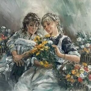 Gordon King 'The Flower Sellers'
