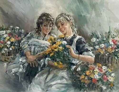Gordon King 'The Flower Sellers'