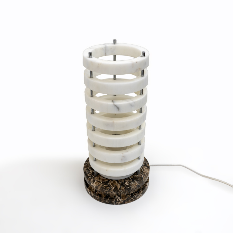 Mid-century Modern Italian Marble Table Lamp, 1960s