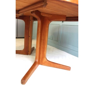 Midcentury Danish D Scan Teak Dining Table