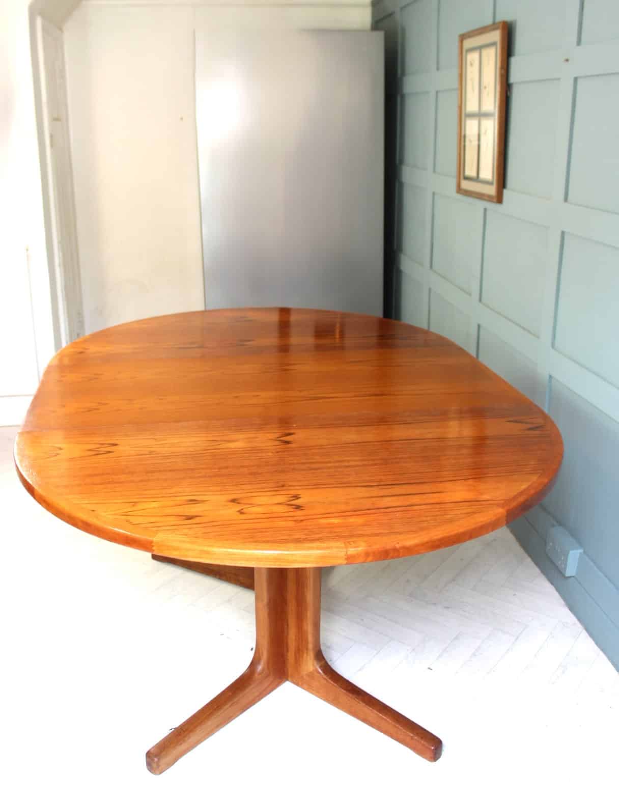 Midcentury Danish D Scan Teak Dining Table