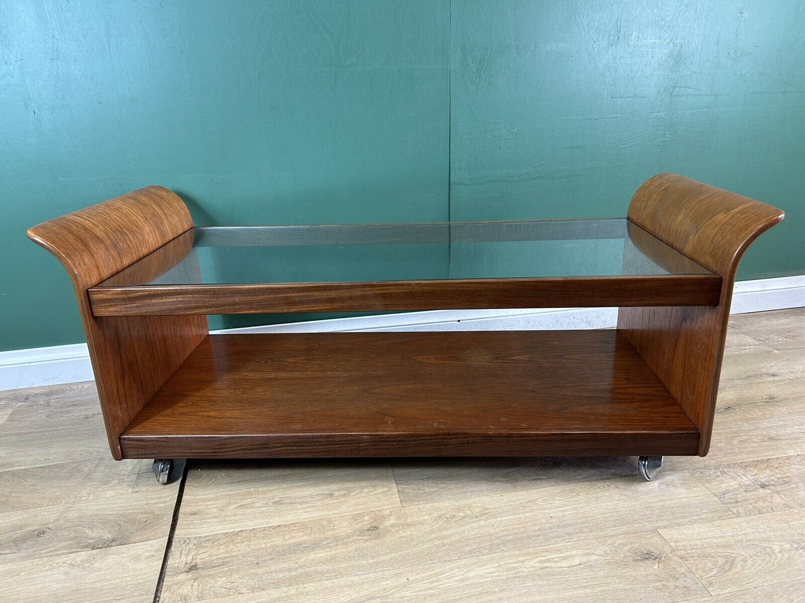 Retro Vintage Mid Century Teak G Plan Tulip Coffee Table-courier