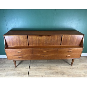 Retro Vintage Mid Century Teak Sideboard By Portwood Furniture-Courier