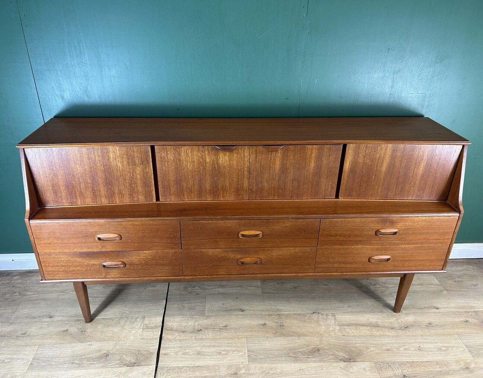 Retro Vintage Mid Century Teak Sideboard By Portwood Furniture-Courier