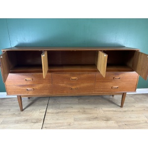 Retro Vintage Mid Century Teak Sideboard By Portwood Furniture-Courier