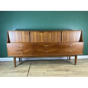 Retro Vintage Mid Century Teak Sideboard By Portwood Furniture-Courier