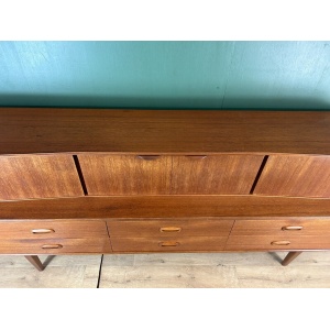 Retro Vintage Mid Century Teak Sideboard By Portwood Furniture-Courier