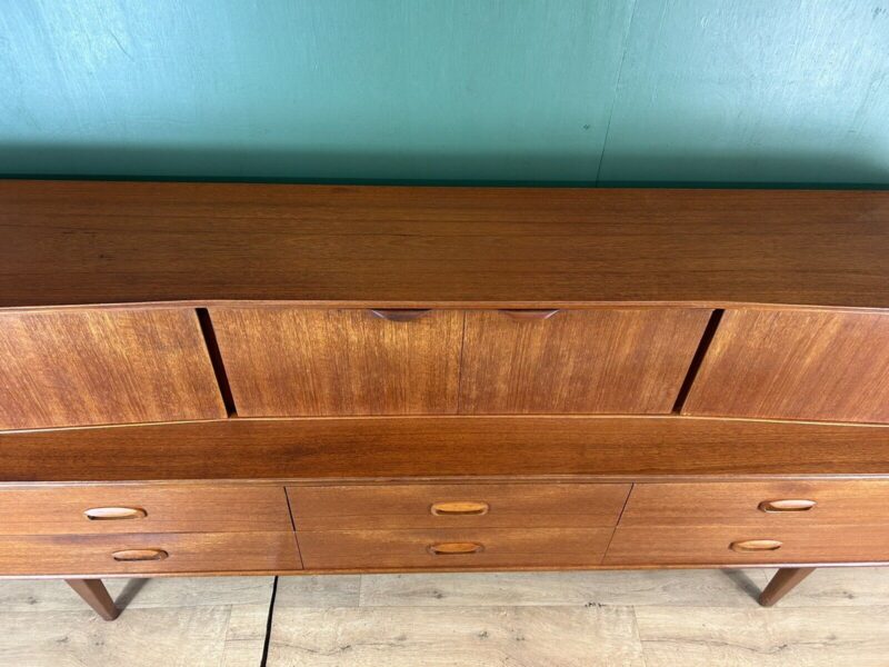 Retro Vintage Mid Century Teak Sideboard By Portwood Furniture-Courier