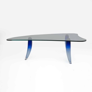 Produced by Seguso Modern Murano Glass Coffee Table for Roche Bobois, 1990s