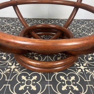 Vintage Bohemian Bamboo Coffee Table