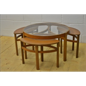 vintage coffee table teak Nathan nest of tables mid century danish DELIVERY