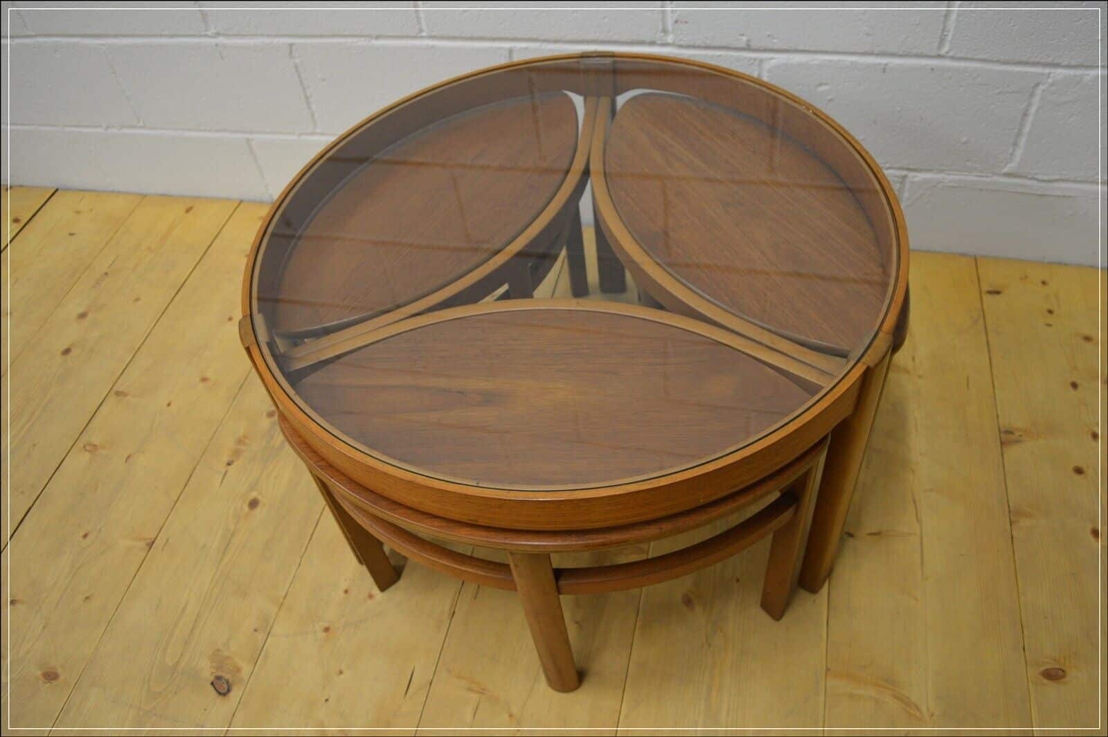 vintage coffee table teak Nathan nest of tables mid century danish DELIVERY